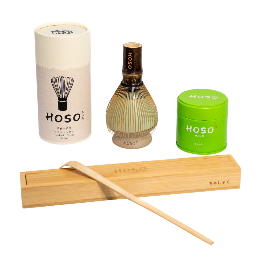 Kit Matcha Forêt – Matcha, Chasen, Cuillère & Support