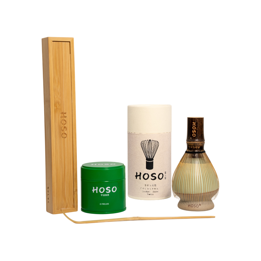 Kit Matcha Prélude – Matcha Cérémonie + Chasen, Cuillère & Support